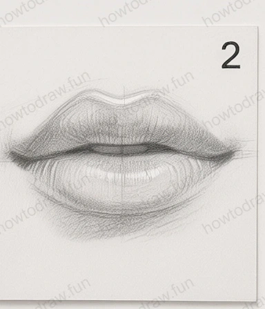 Refined upper lip with detail and contouring.