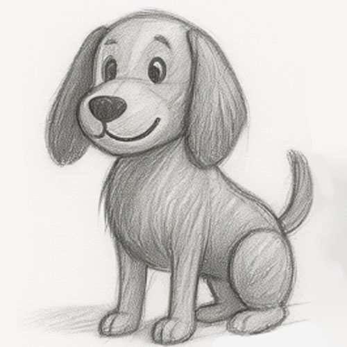 How to Draw a Cute Dog